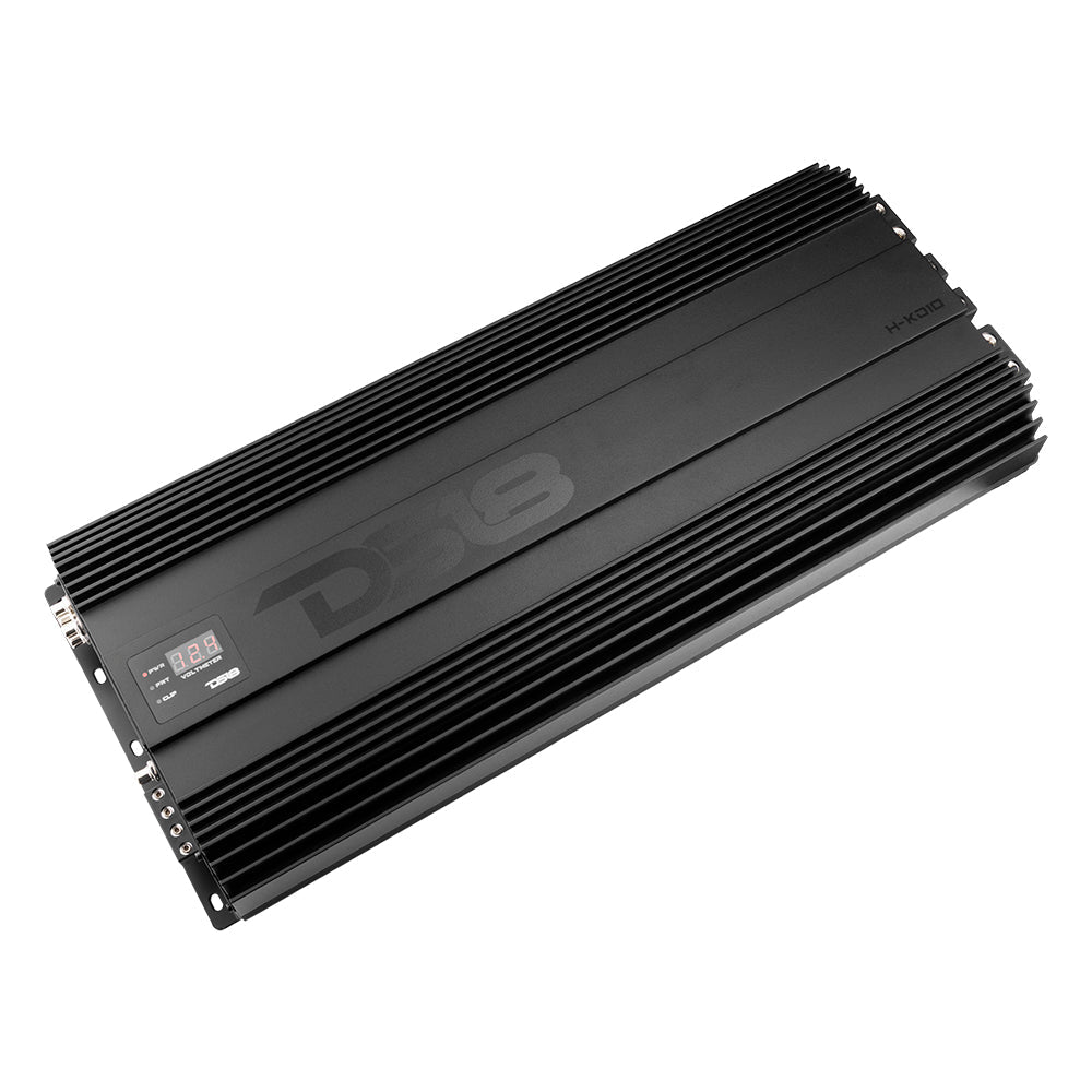 HOOLIGAN KO Black 1-Channel Amplifier with Voltmeter 10000 Watts Rms @ 1-Ohm Made In Korea - DS18