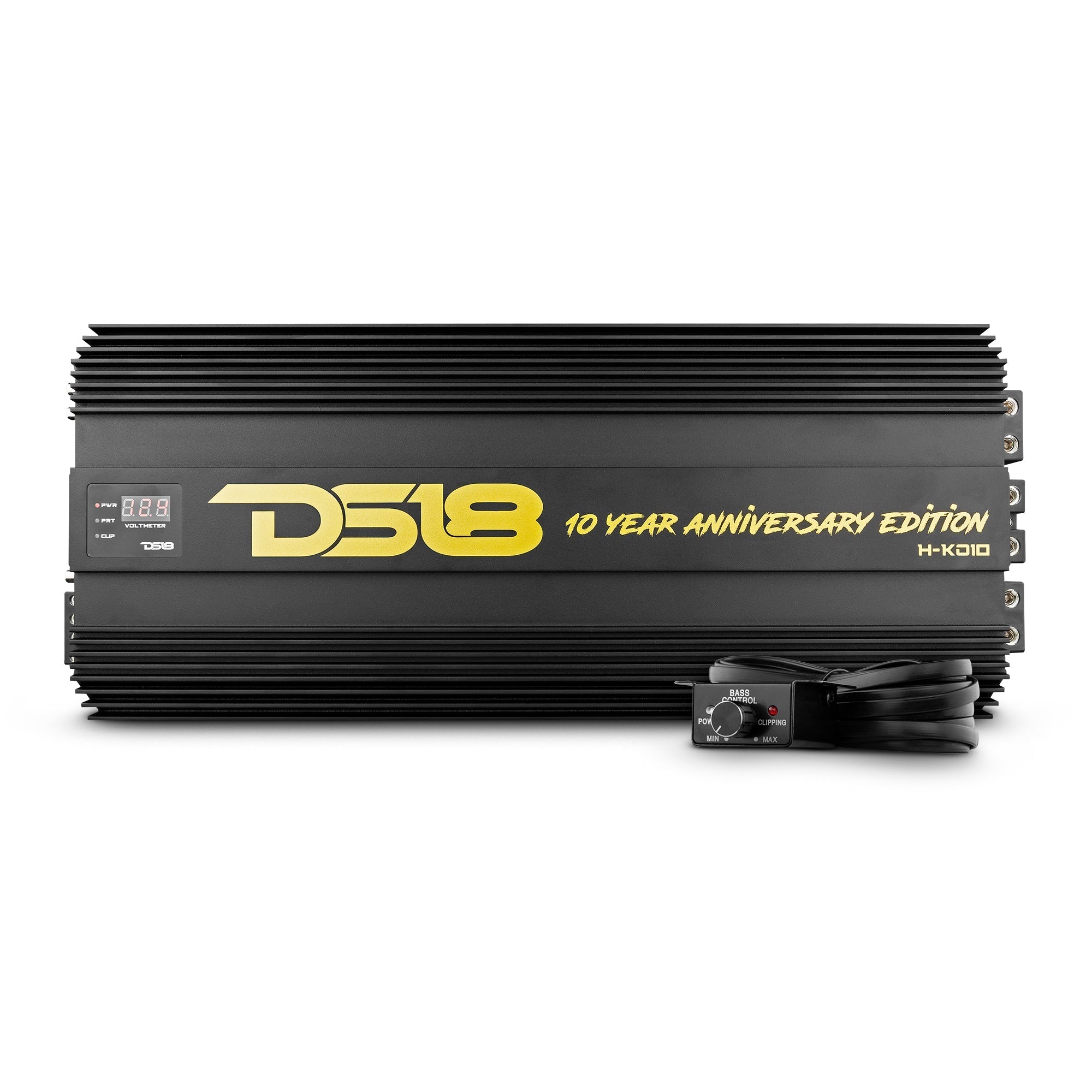 HOOLIGAN KO Gold 1-Channel Amplifier with Voltmeter 10000 Watts Rms @ 1-Ohm Made In Korea - DS18