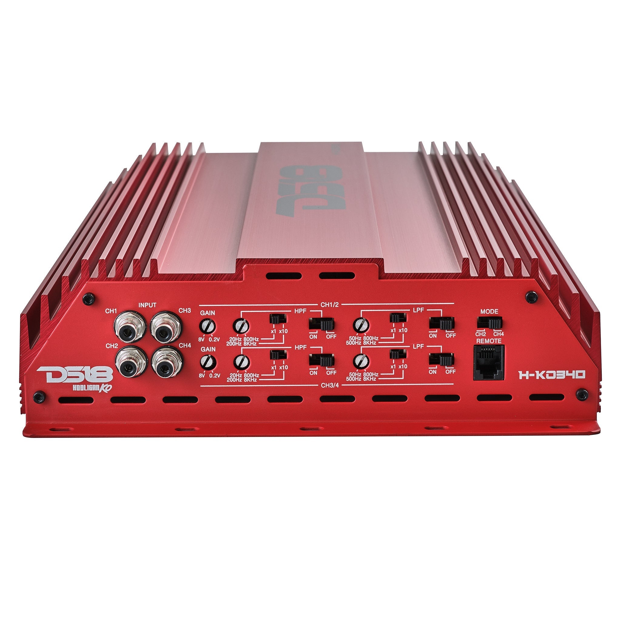 HOOLIGAN KO Full Range Class D 4-Channel Amplifier 4 x 300 Watts Rms @ 4-Ohm Made In Korea - DS18