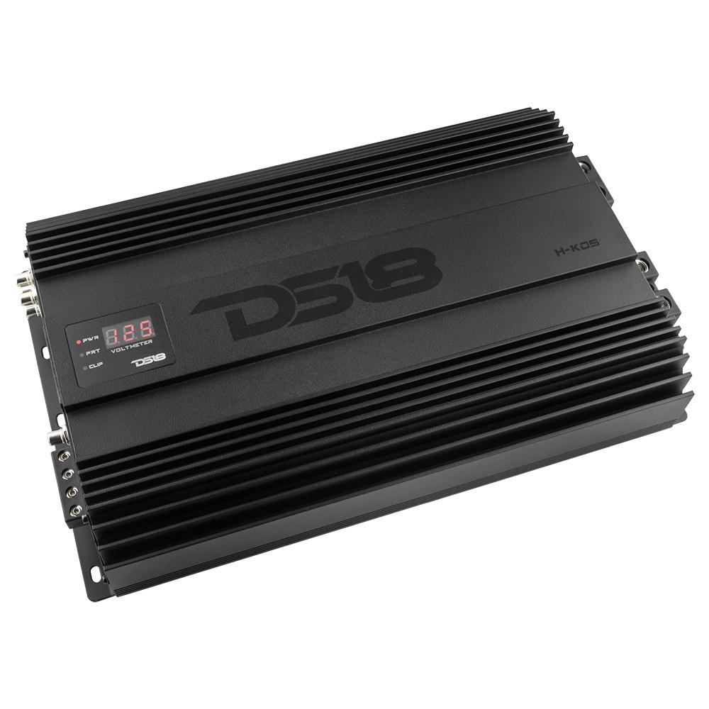 HOOLIGAN KO 1-Channel Amplifier with Voltmeter 5000 Watts Rms @ 1-Ohm Made In Korea - DS18