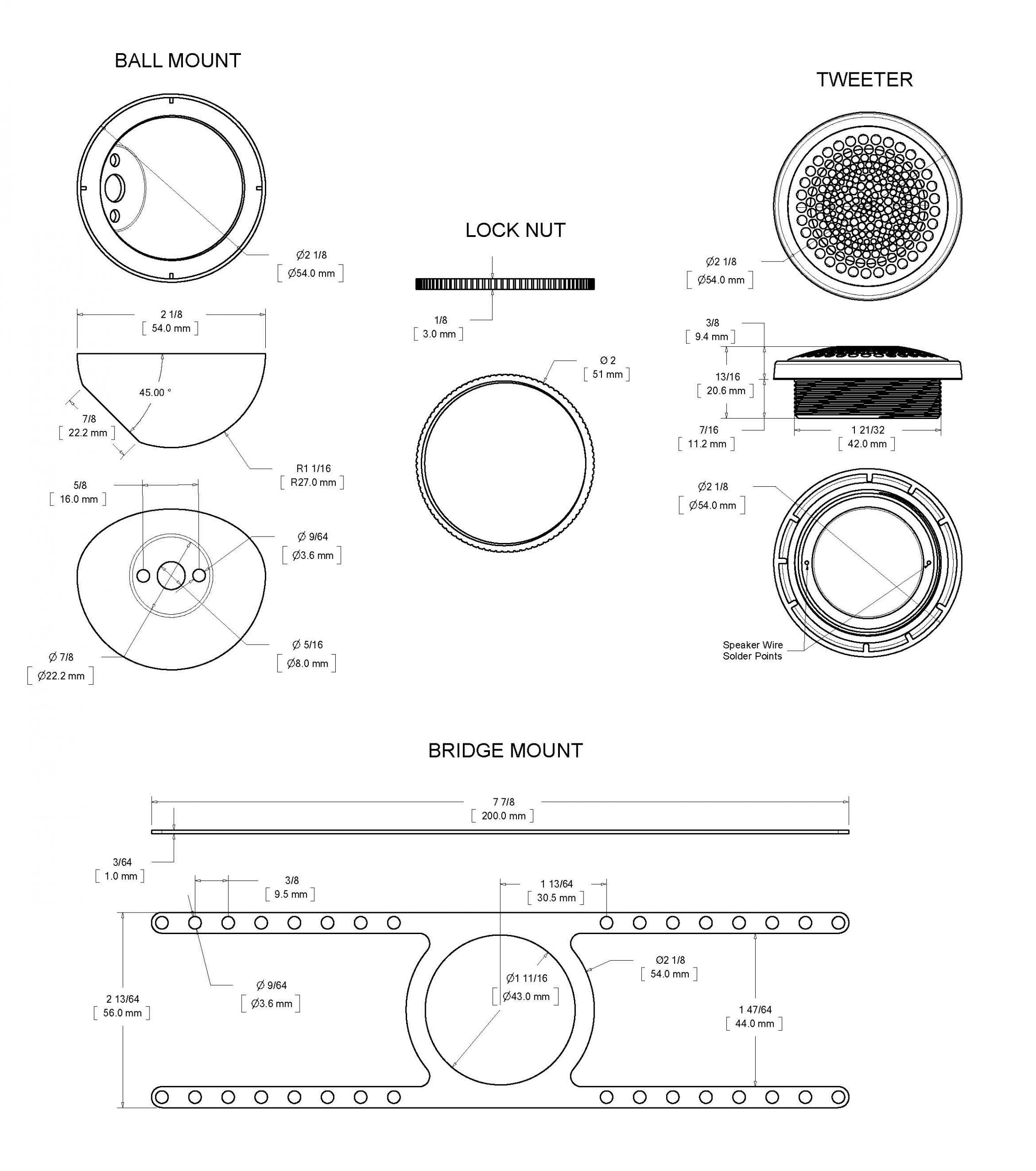 High Fidelity 1" tweeter - H1