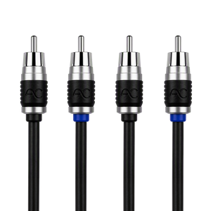 AC Studio 4-Channel Double-Shielded Directional Twisted Pair RCA Interconnect (12ft - 20ft)