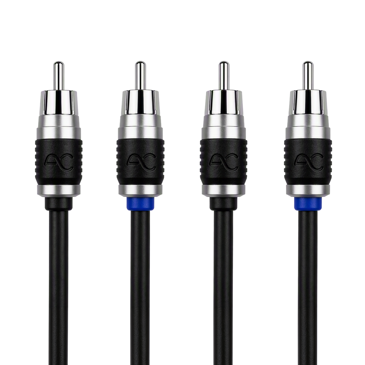 AC Studio 4-Channel Double-Shielded Directional Twisted Pair RCA Interconnect (12ft - 20ft)