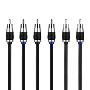 AC Studio 6-Channel Double-Shielded Directional Twisted Pair RCA Interconnect (12ft - 17ft)