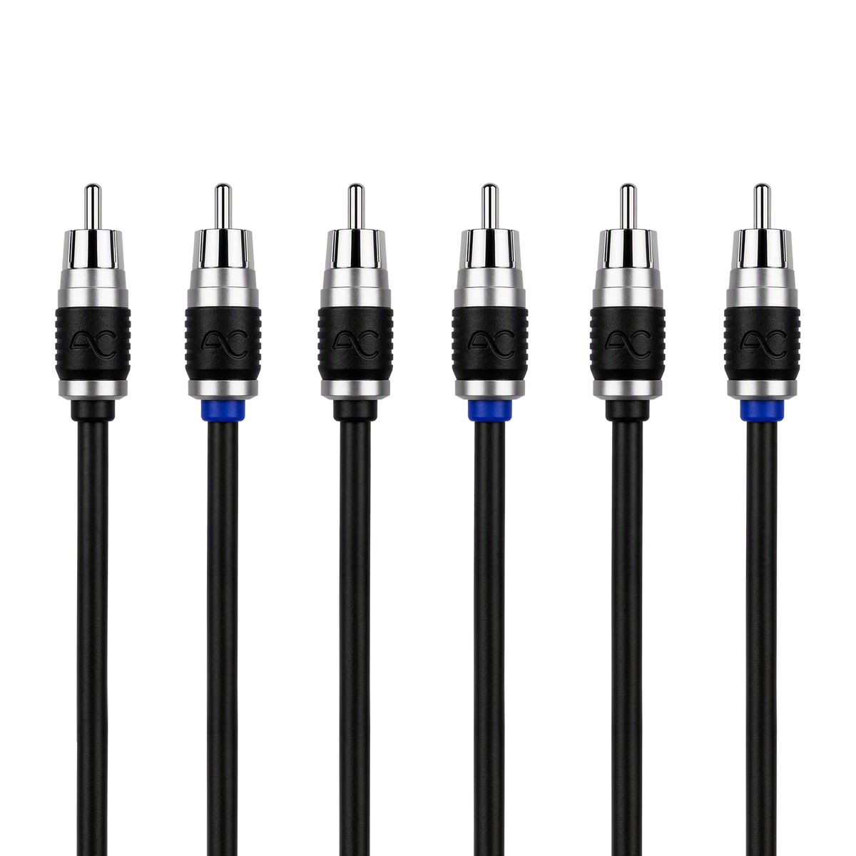 AC Studio 6-Channel Double-Shielded Directional Twisted Pair RCA Interconnect (12ft - 17ft)