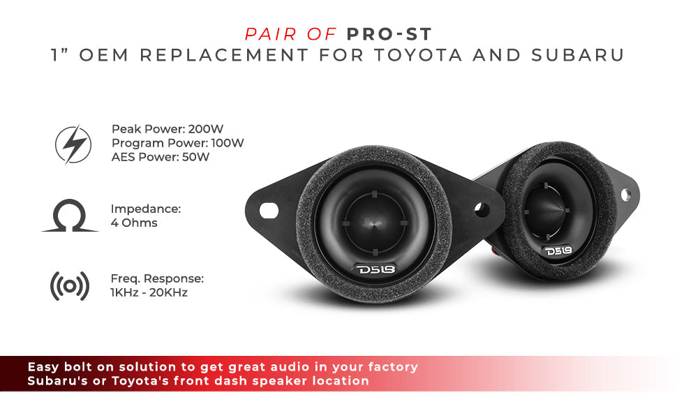 DS18 2008-2019 Toyota Highlander Front and Back Doors Speaker Best Upgrade Package 1800 Watts - DS18