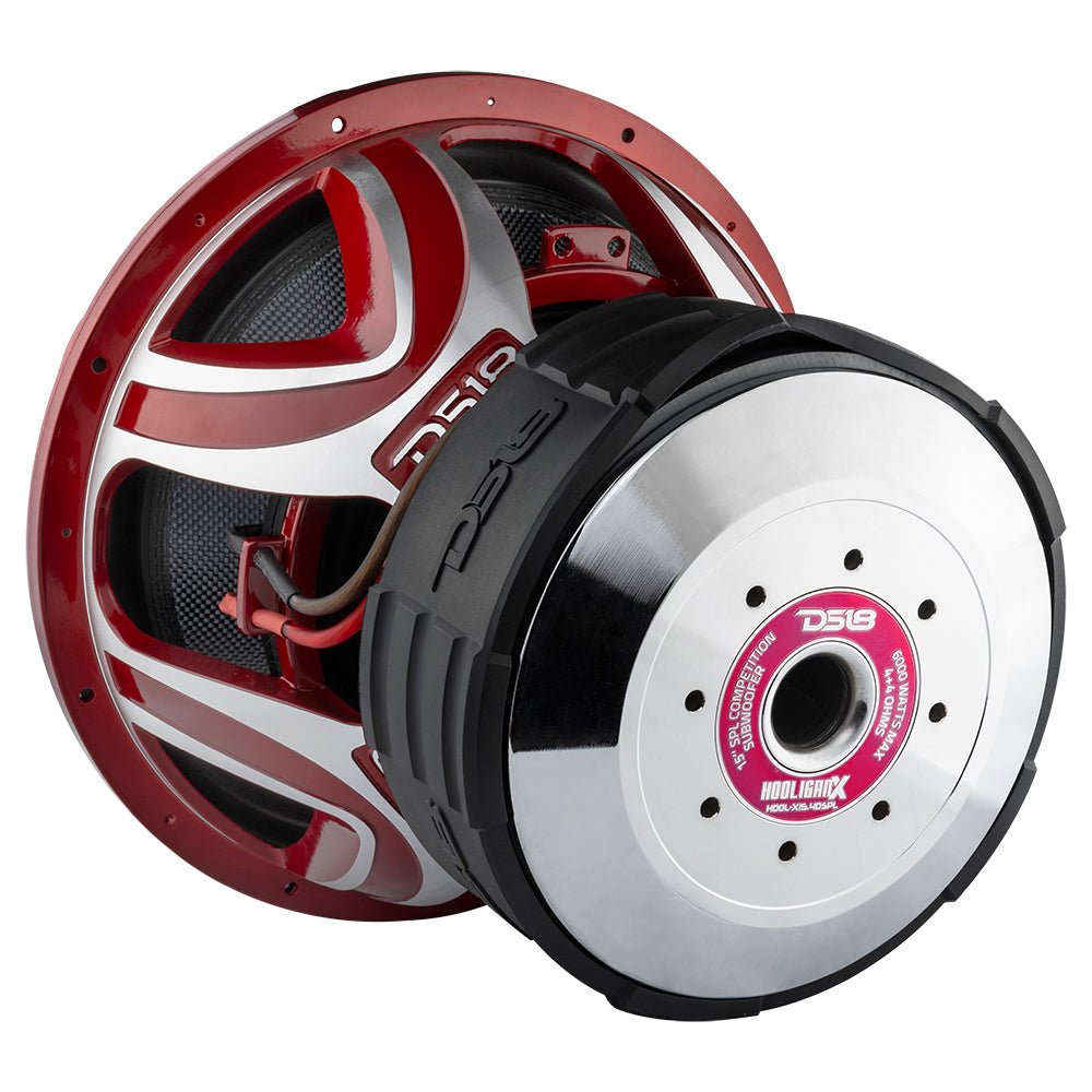 HOOLIGAN X 15" SPL Subwoofer 4000 Watts Rms 4" DVC 4-Ohm - DS18