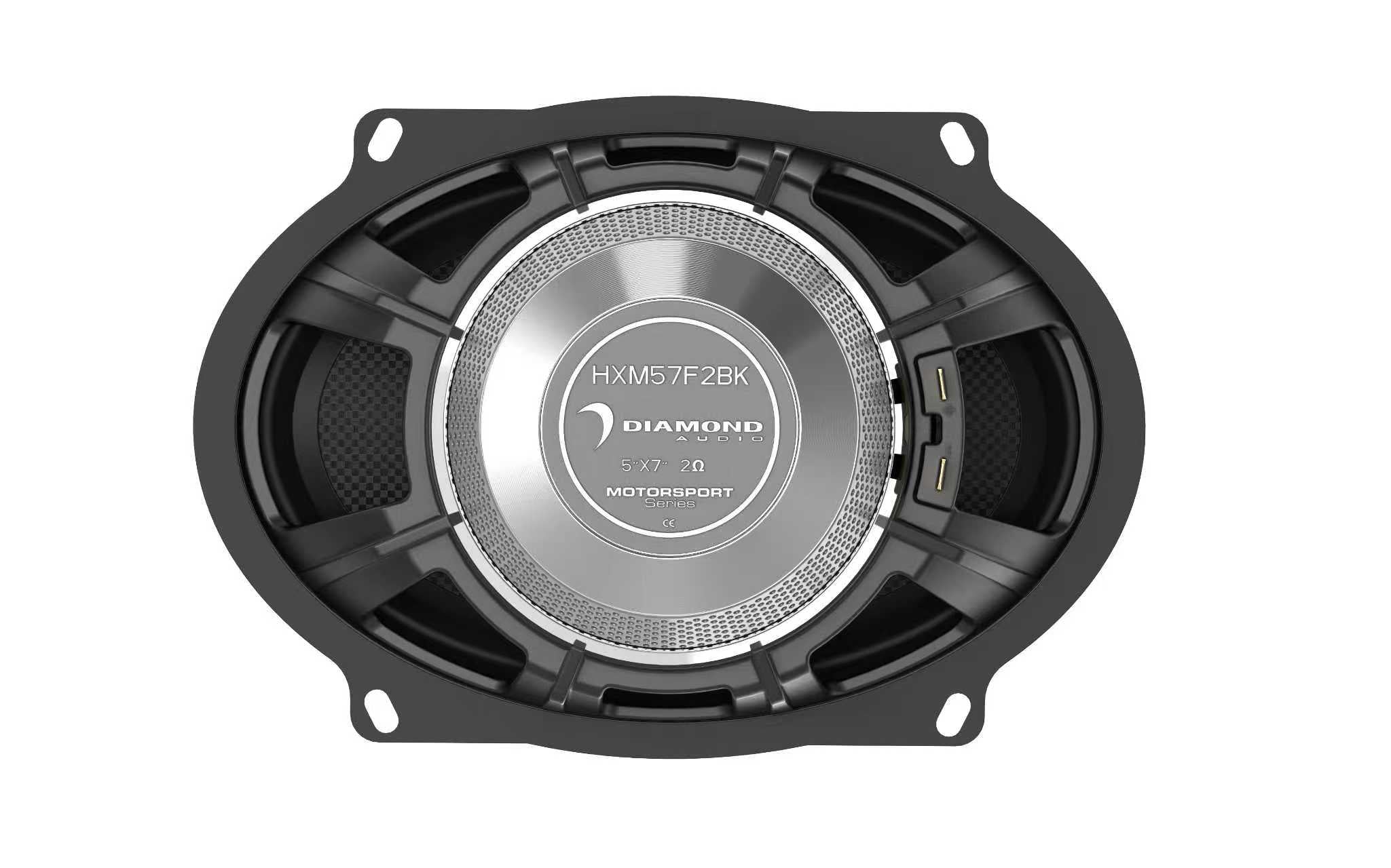 HXM57F2BK - 5"x7" 2-WAY HIGH OUTPUT HARLEY DIRECT REPLACEMENT SPEAKERS (2 ohm ) PER PAIR