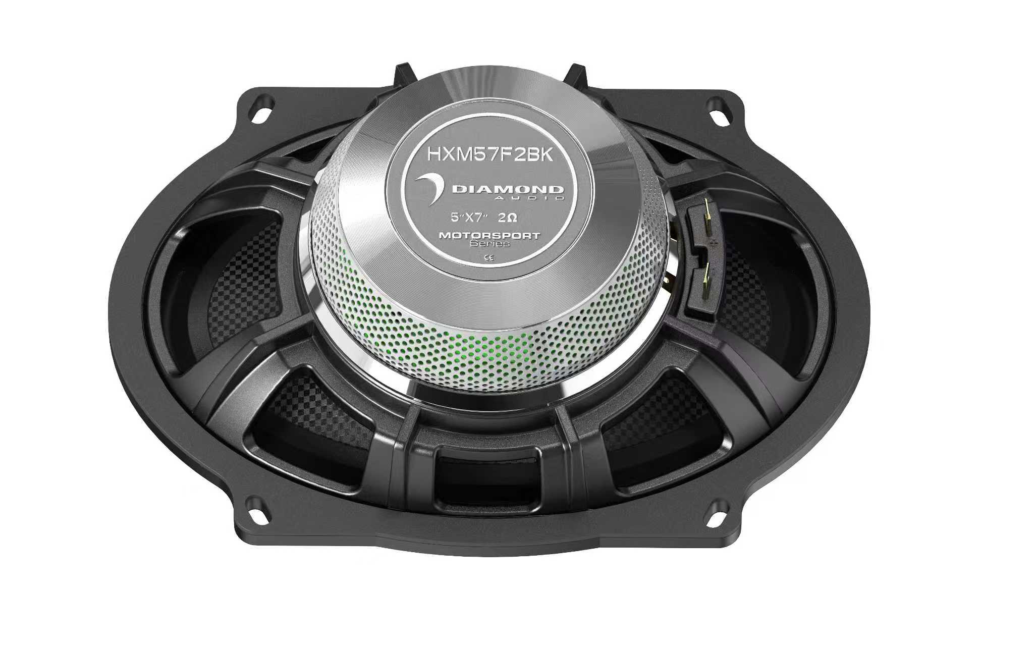 HXM57F2BK - 5"x7" 2-WAY HIGH OUTPUT HARLEY DIRECT REPLACEMENT SPEAKERS (2 ohm ) PER PAIR