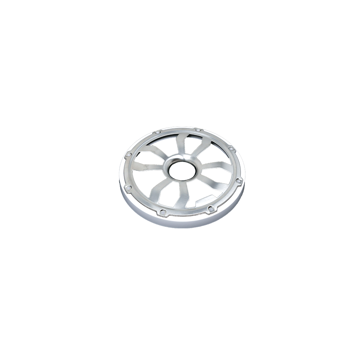 HXM65FGW - 6.5" Flush Mount Speaker Grills - Brushed Aluminum/White (Pair)