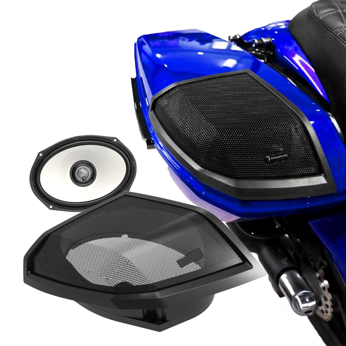2024+ Harley Davidson Cut-In Lid Kit with HXM69F2 Speakers (2 ohm ) - MSHXM692LK24