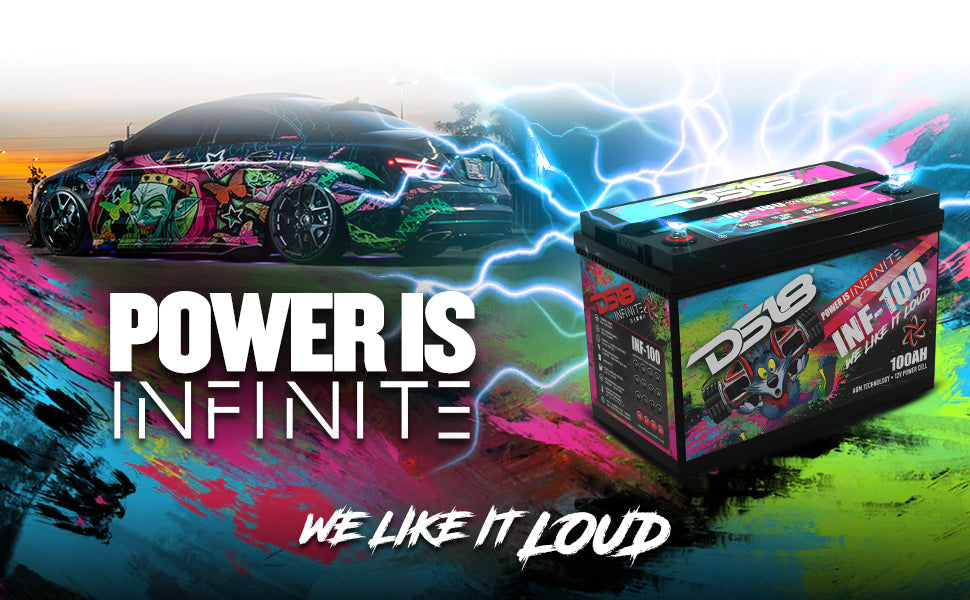 INFINITE 100 AH AGM Power Cell 12 Volt Battery - DS18