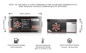 INFINITE 6500 Watts 220 AH AGM Power Cell - DS18