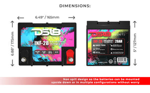 INFINITE 28 AH AGM Power Cell 12 Volt Battery - DS18
