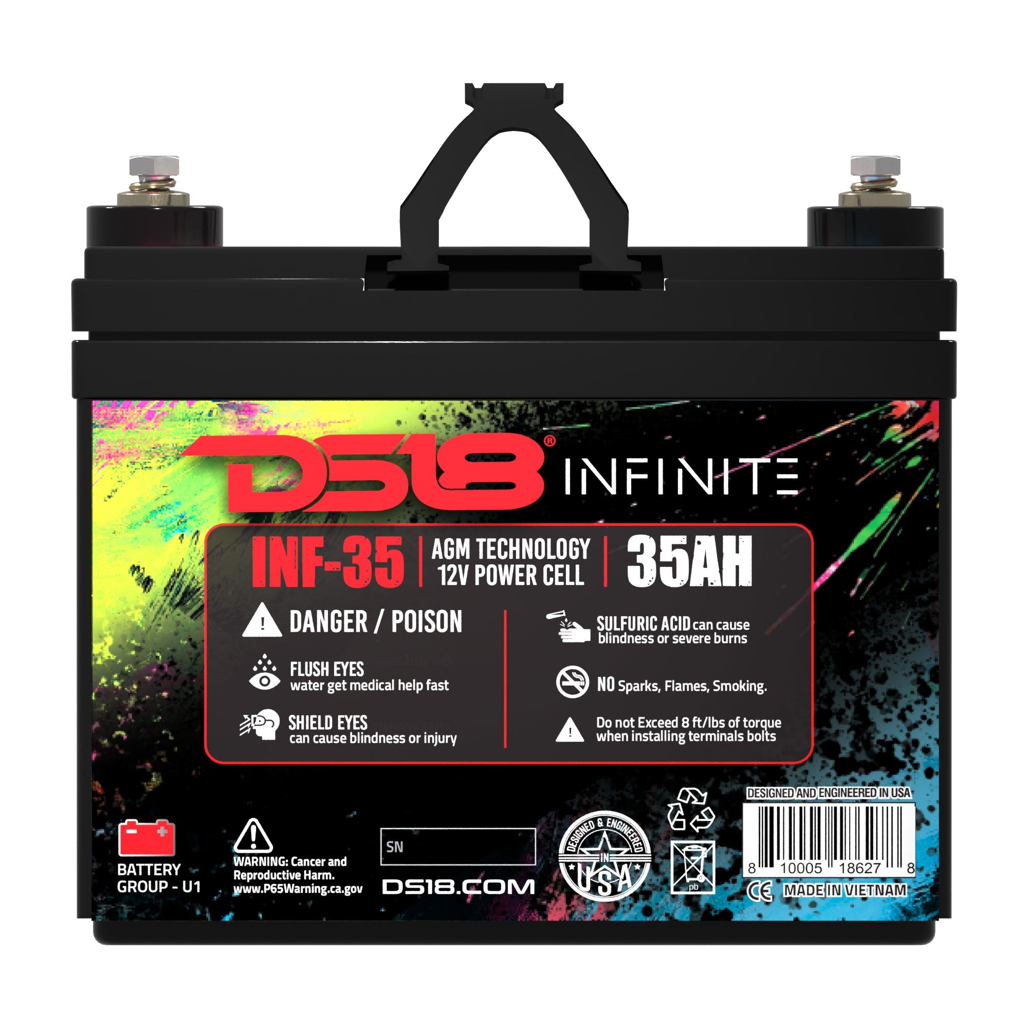 INFINITE 35 AH AGM Power Cell 12 Volt Battery - DS18