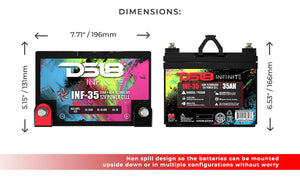 INFINITE 35 AH AGM Power Cell 12 Volt Battery - DS18