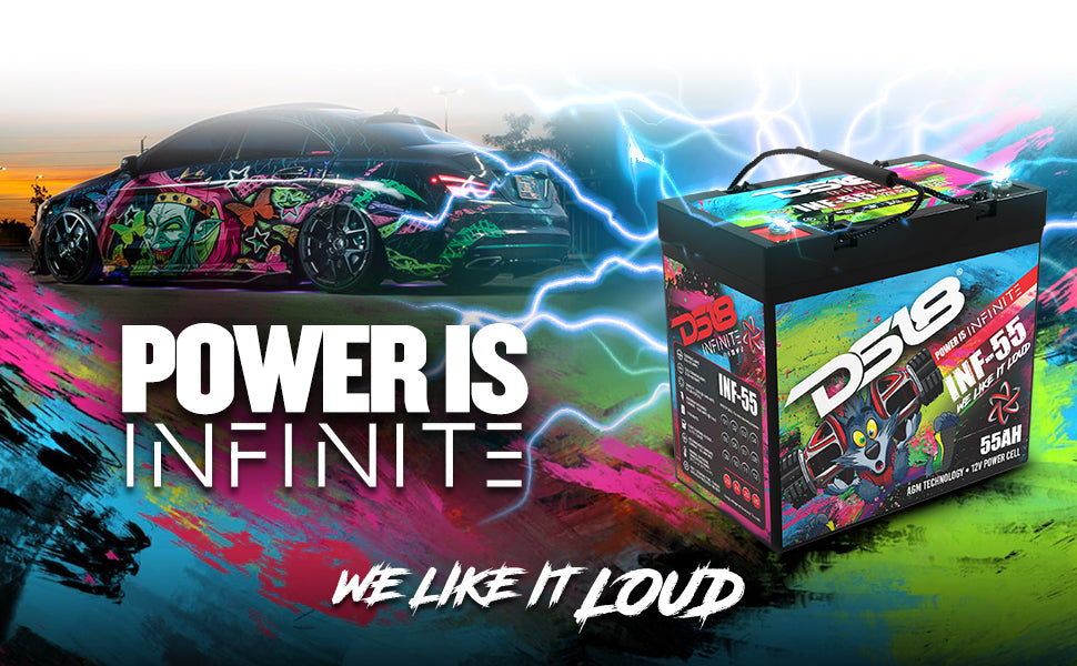 INFINITE 55 AH AGM Power Cell 12 Volt Battery - DS18