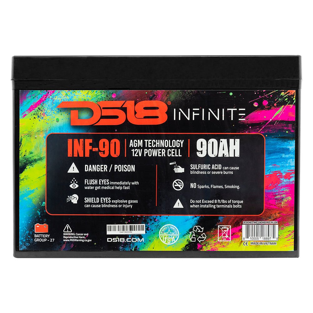 INFINITE 90 AH AGM Power Cell 12 Volt Battery - DS18