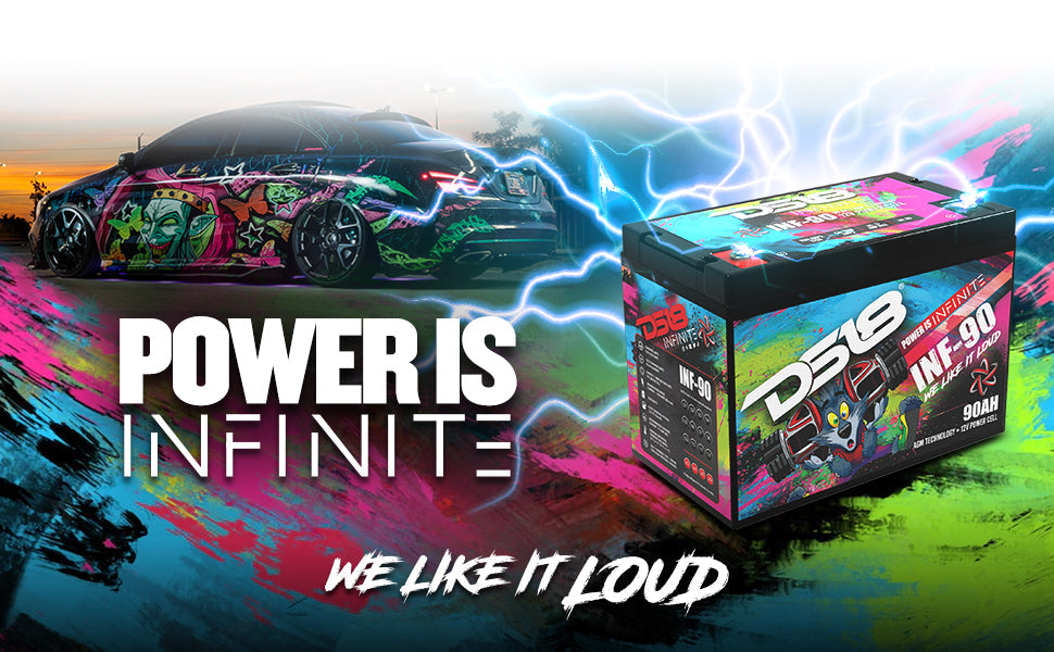INFINITE 90 AH AGM Power Cell 12 Volt Battery - DS18