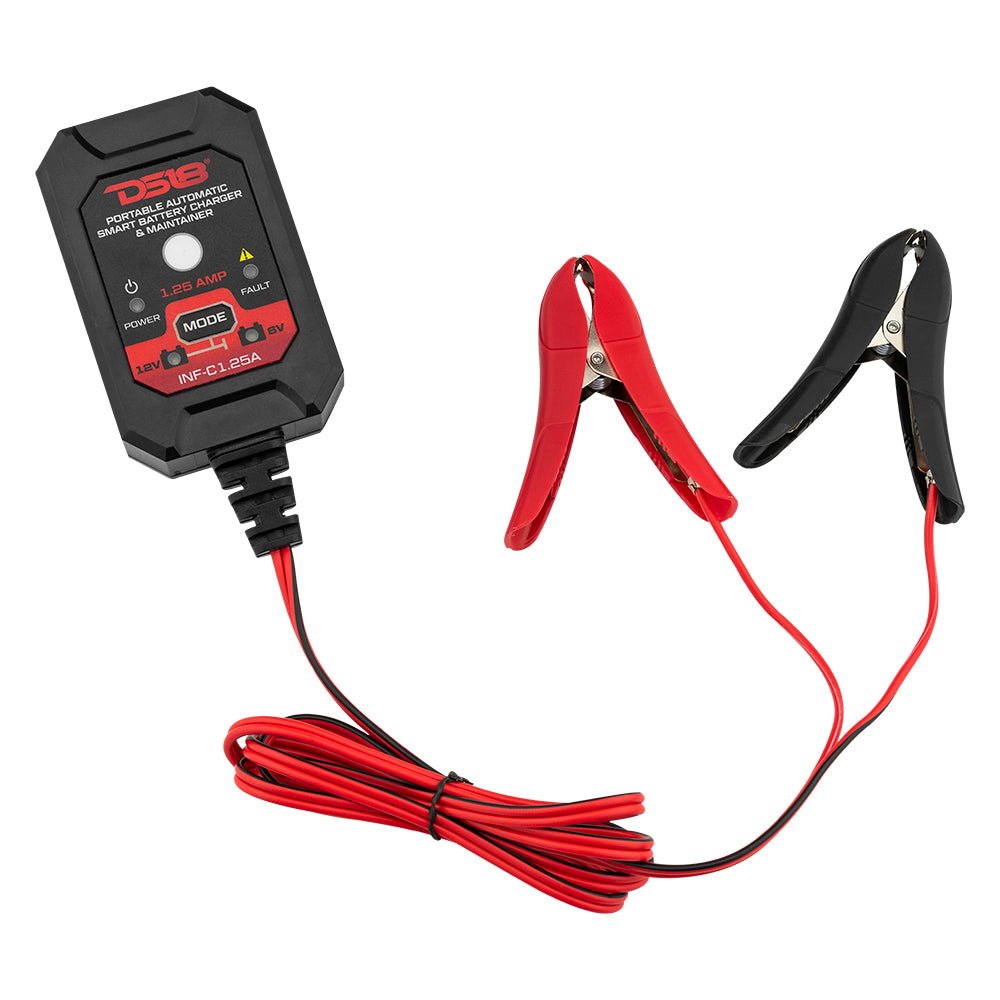 1.25 AMP Automatic Smart Car AGM Battery Charger & Maintainer - DS18