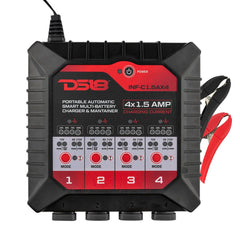 4 X 1.5 AMP Automatic Smart Lithium and AGM Battery Charger and Maintainer - DS18