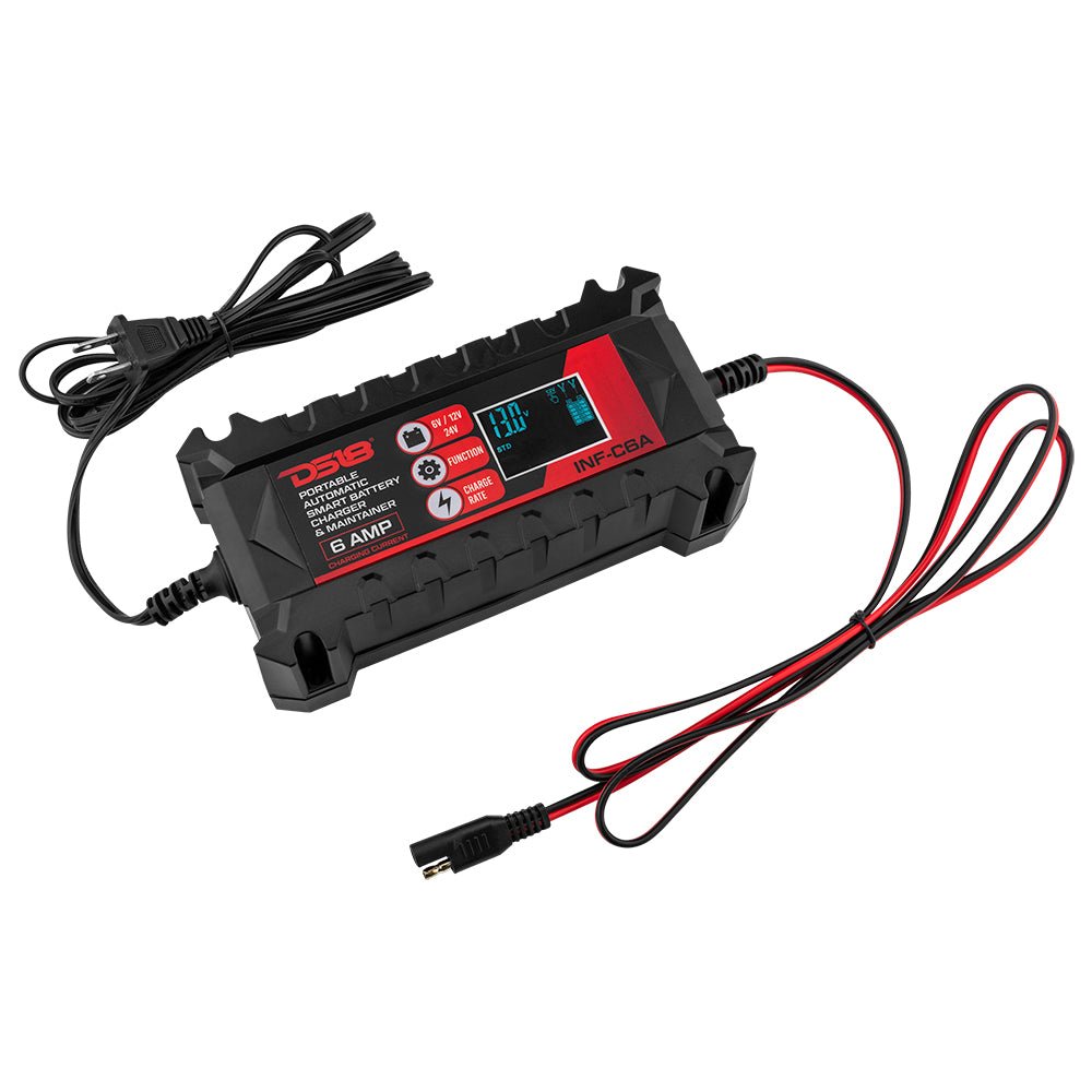6 AMP Automatic Smart Lithium and AGM Car Battery Charger & Maintainer - DS18