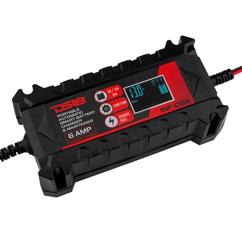 6 AMP Automatic Smart Lithium and AGM Car Battery Charger & Maintainer - DS18