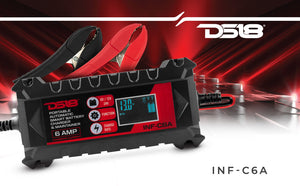 6 AMP Automatic Smart Lithium and AGM Car Battery Charger & Maintainer - DS18
