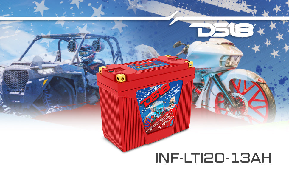 INF-LTI20-13AH INFINITE 13 AH Lithium Battery YTX20 Case With Shake and Wake Technology and BMS - Perfect for Motorcycles