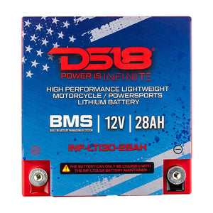 INF-LTI30-28AH INFINITE 28 AH Lithium Battery YTX30 Large Case With BMS - Perfect for Motorcycles - DS18