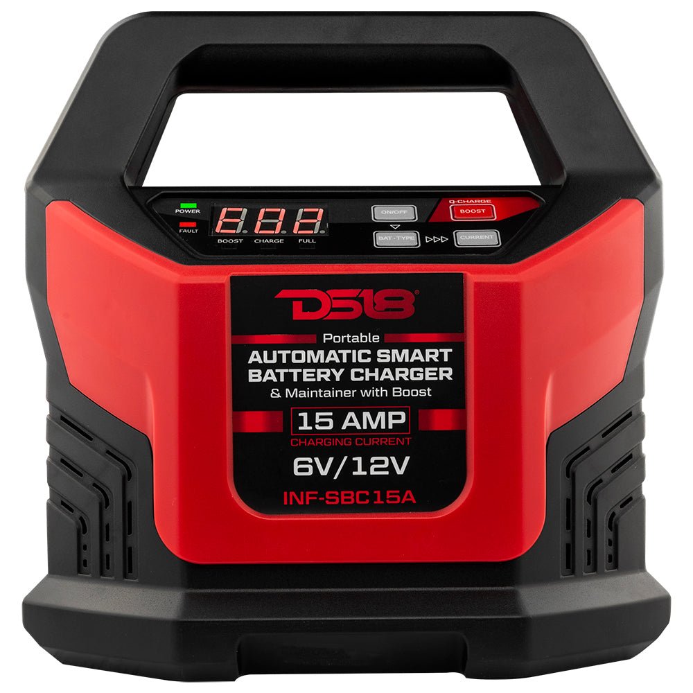 15 AMP Automatic Smart Lithium and AGM Battery Charger, Maintainer and Jump Booster - DS18