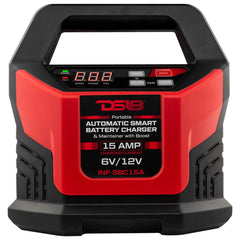 15 AMP Automatic Smart Lithium and AGM Battery Charger, Maintainer and Jump Booster - DS18