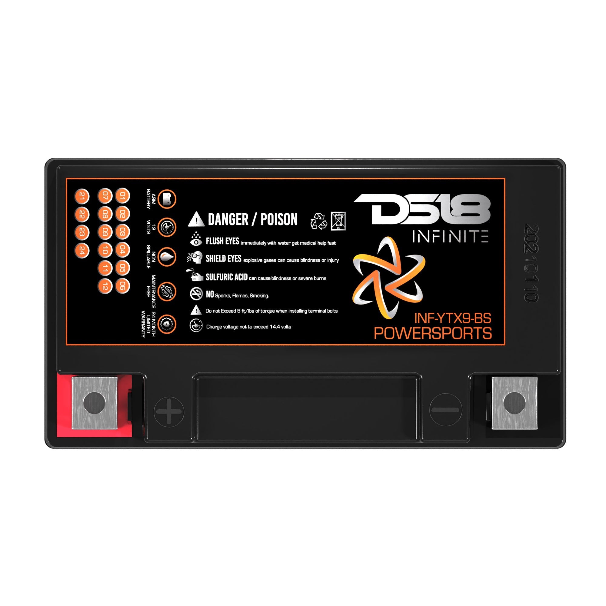 INFINITE 350 Watts 9 AH AGM Power Cell For Power Sports - DS18