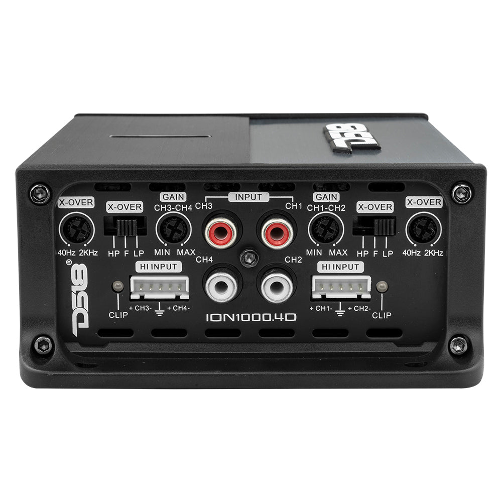 ION Compact Full Range Class D 4-Channel Amplifier 4 x 150 Watts RMS @ 4-ohm - DS18