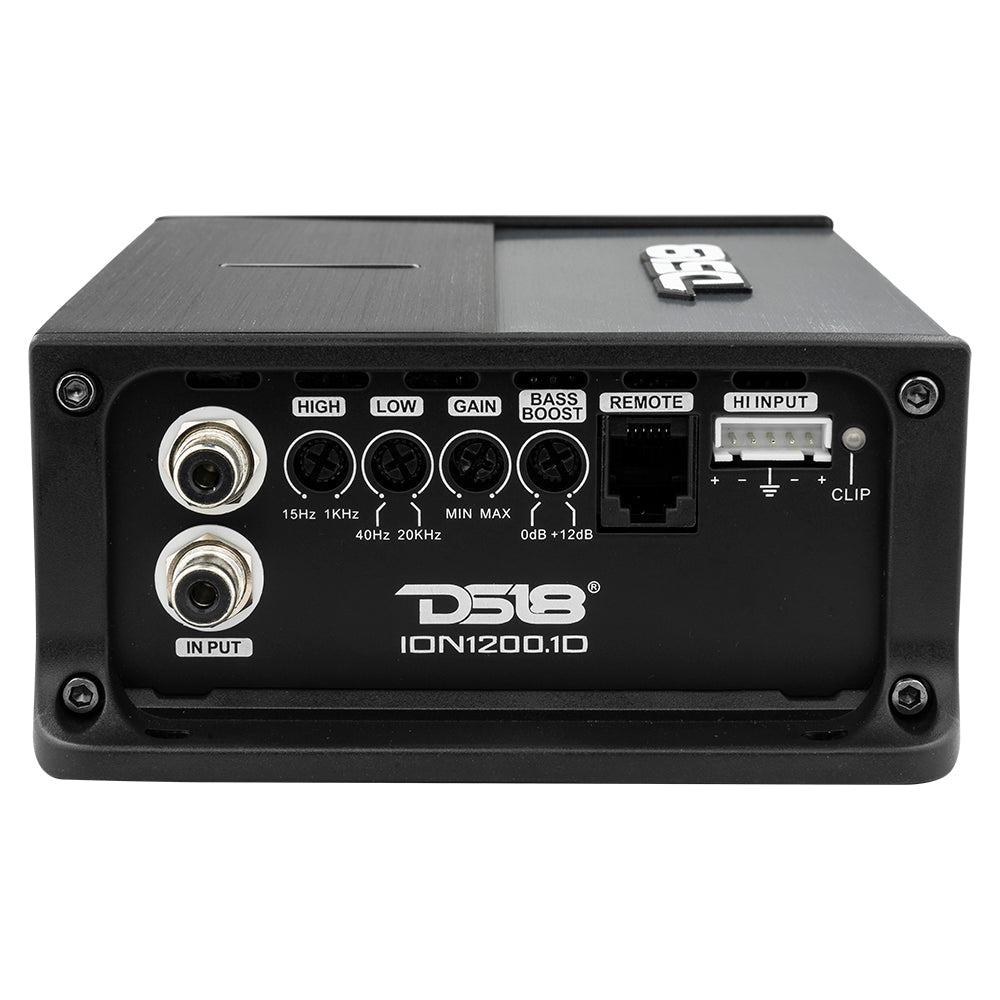 ION Compact Full Range 1 Channel Amplifier 1200 Watts RMS @ 1-Ohm - DS18