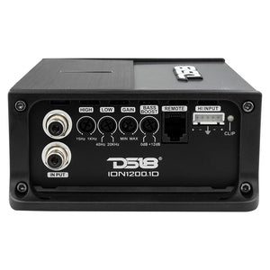 ION Compact Full Range 1 Channel Amplifier 1200 Watts RMS @ 1-Ohm - DS18