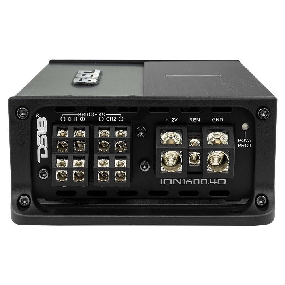 ION Compact Full Range Class D 4-Channel Amplifier 4 x 240 Watts RMS @ 4-ohm - DS18