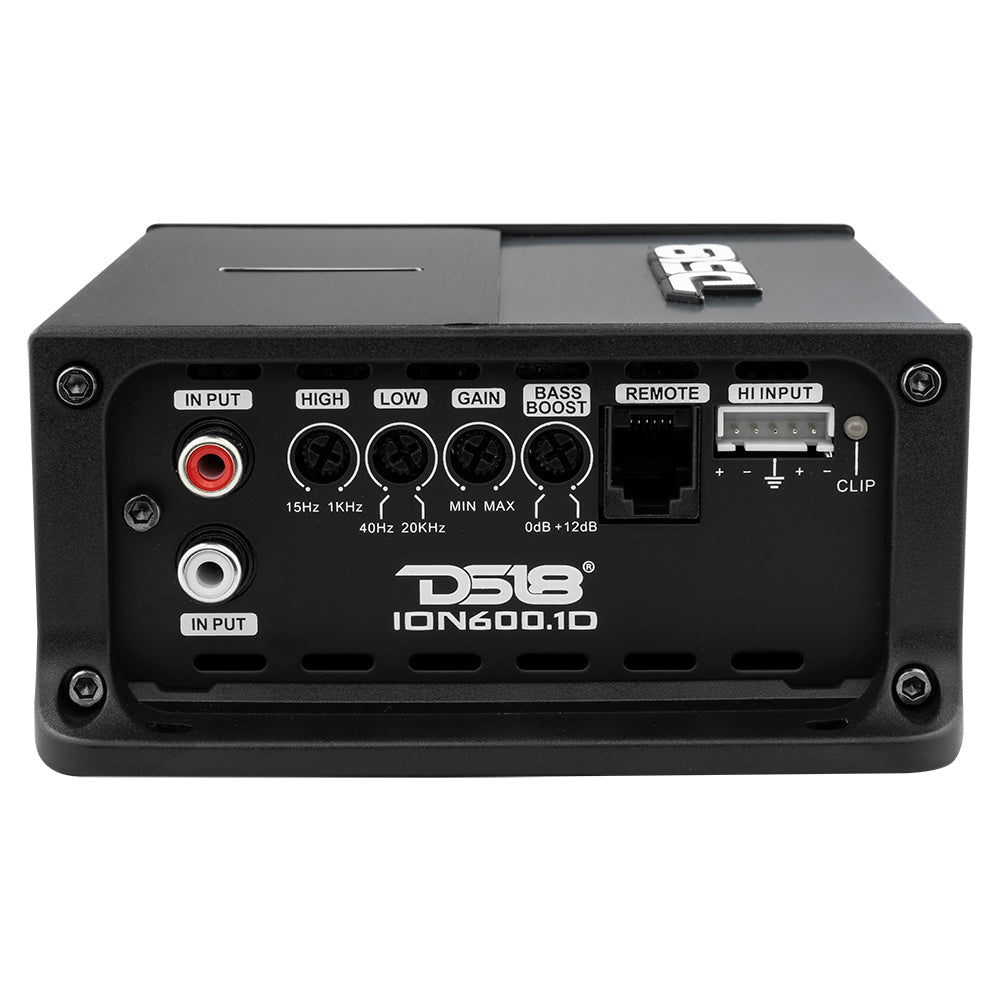 ION Compact Full Range 1 Channel Amplifier 600 Watts RMS @ 1-Ohm - DS18