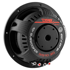 IXS Shallow-Mount 10" Fiber Glass Subwoofer 600 Watts Rms DVC 2-Ohm - DS18