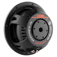 IXS Shallow-Mount 10" Fiber Glass Subwoofer 600 Watts Rms SVC 4-Ohm - DS18