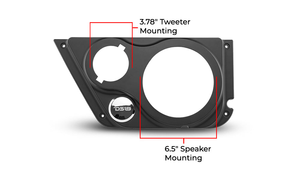 Jeep JK/JKU 6.5" Front Door Panels - DS18