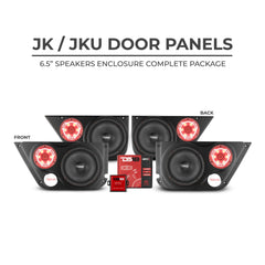JK/JKU Front & Back Door Panels Package - DS18