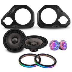 Jeep JL/JLU/JT Front Door Speaker Panels Package - Long Armrest - DS18