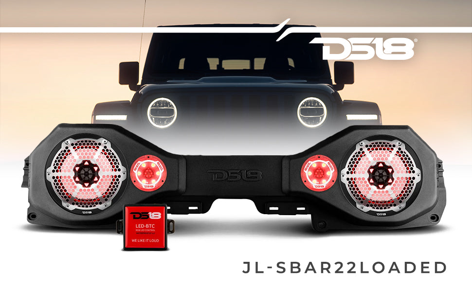 DS18 Jeep JL/JLU/JT Plug & Play Sound Bar Package - DS18