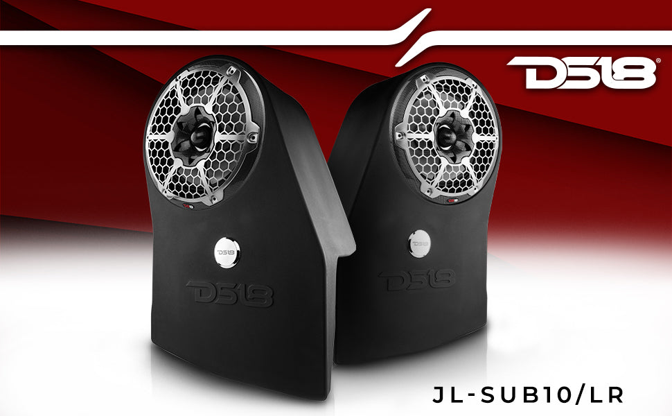 Jeep JL/JLU 10" Wheel Well Seald Subwoofer Enclosure Left and Right Side - DS18