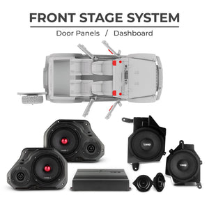Jeep JLU 2018–2023 Ultimate Package – Loaded Sound Bar, Door Panels, Subwoofers & Amplifiers - DS18