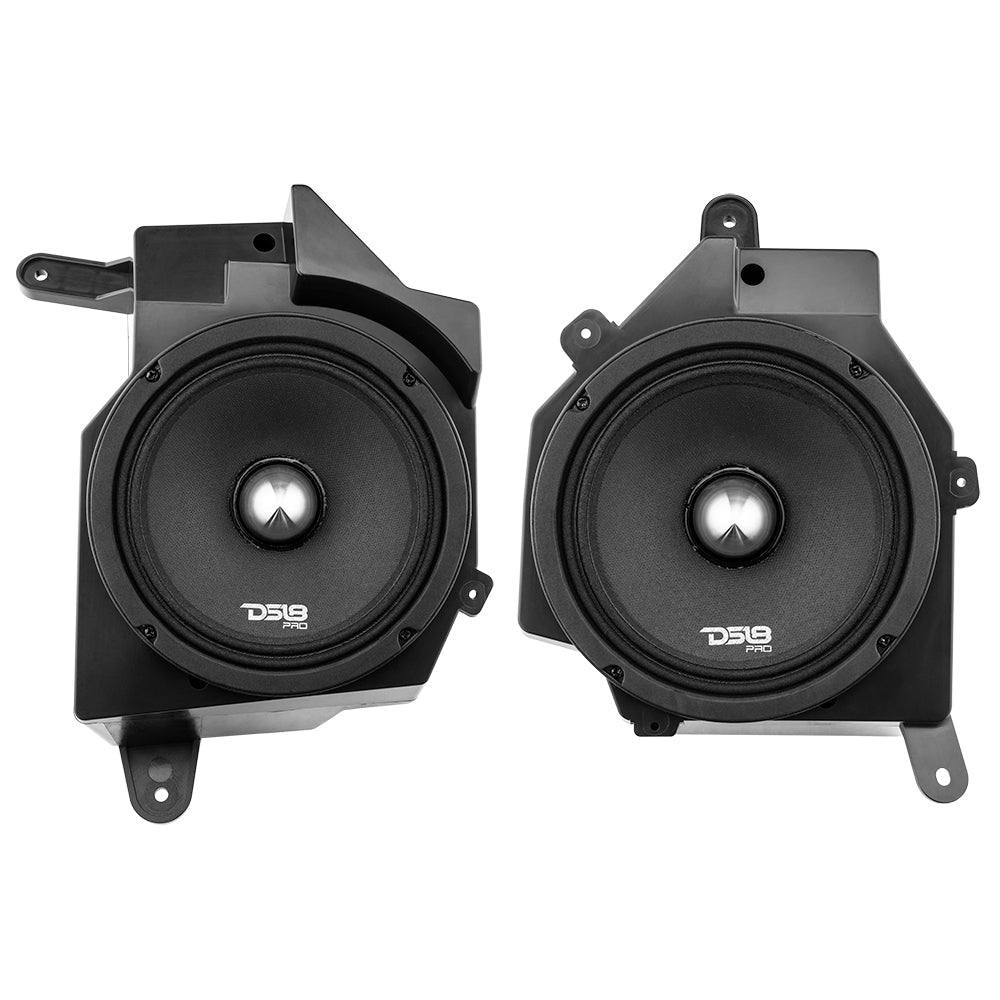 Jeep JL/JLU/JT Dash Enclosure – Loaded 6.5” Left & Right with PRO-FR6NEO, 225W RMS - DS18