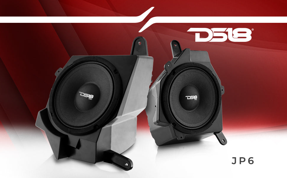 Jeep JL/JLU/JT Dash Enclosure – Loaded 6.5” Left & Right with PRO-JP6NEO, 150W RMS - DS18