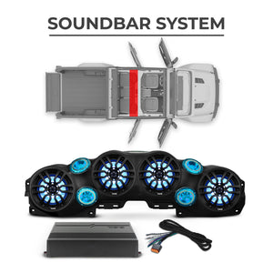 Jeep JT Gladiator 2019–2023 Ultimate Package – Loaded Sound Bar, Door Panels, Subwoofers & Amplifiers - DS18