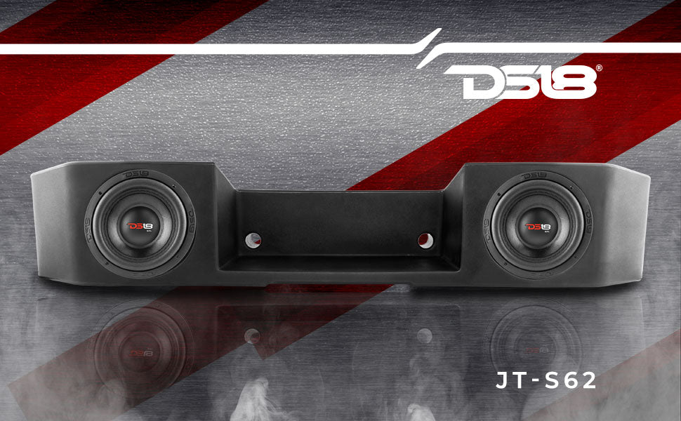Under Seat Subwoofer Enclosure 2 x 6.5" Sealed for JT Gladiator Jeeps - DS18